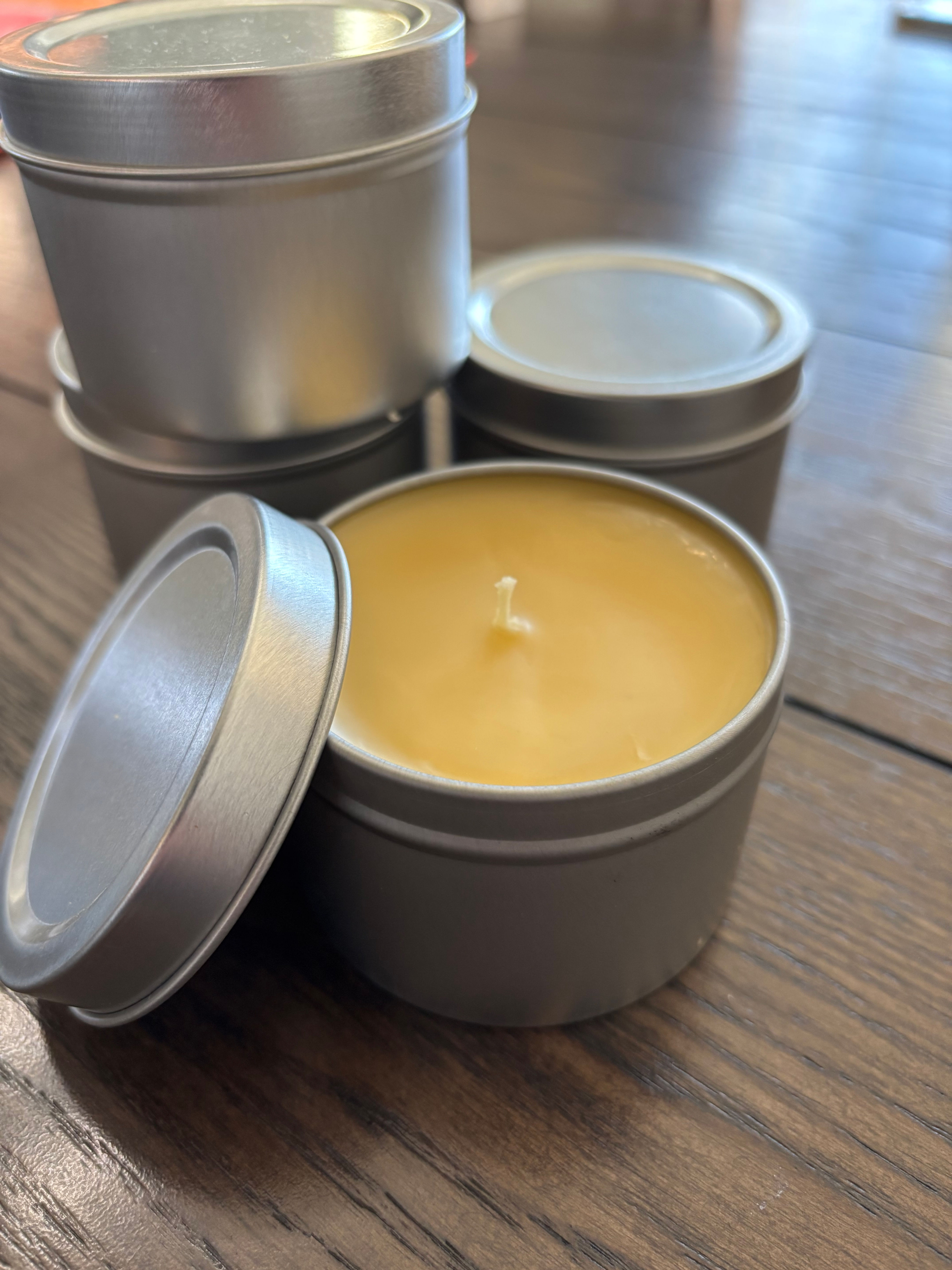 Poured Beeswax Candle