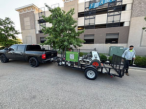 Loading Mowing Equipment Up In Springboro Ohio