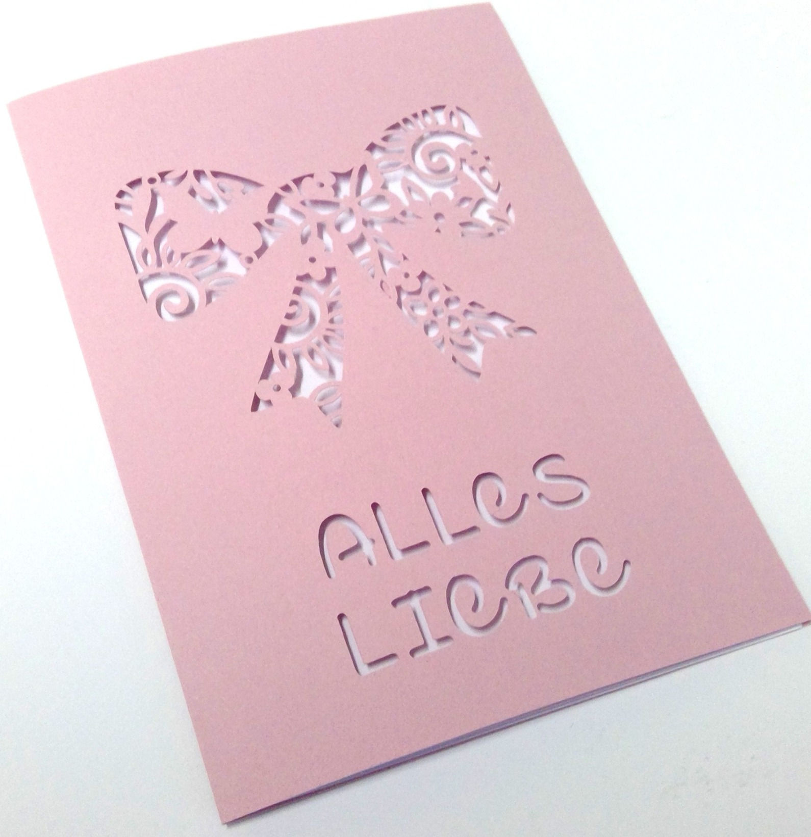 Karte Schleife Plotterdatei SVG DXF FCM