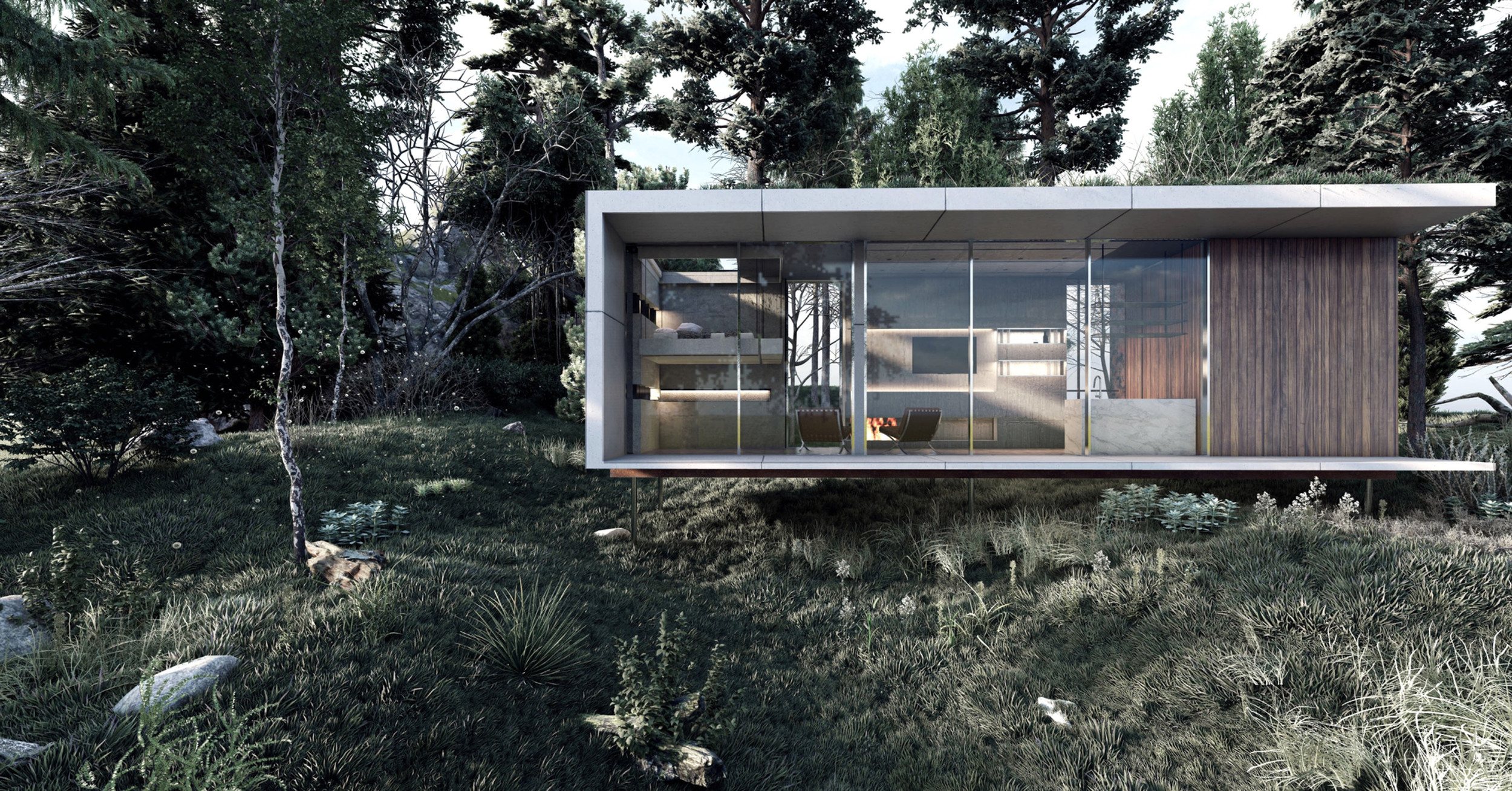 Small Element Blockhouse Minimal Living Concepts | Blockhaus