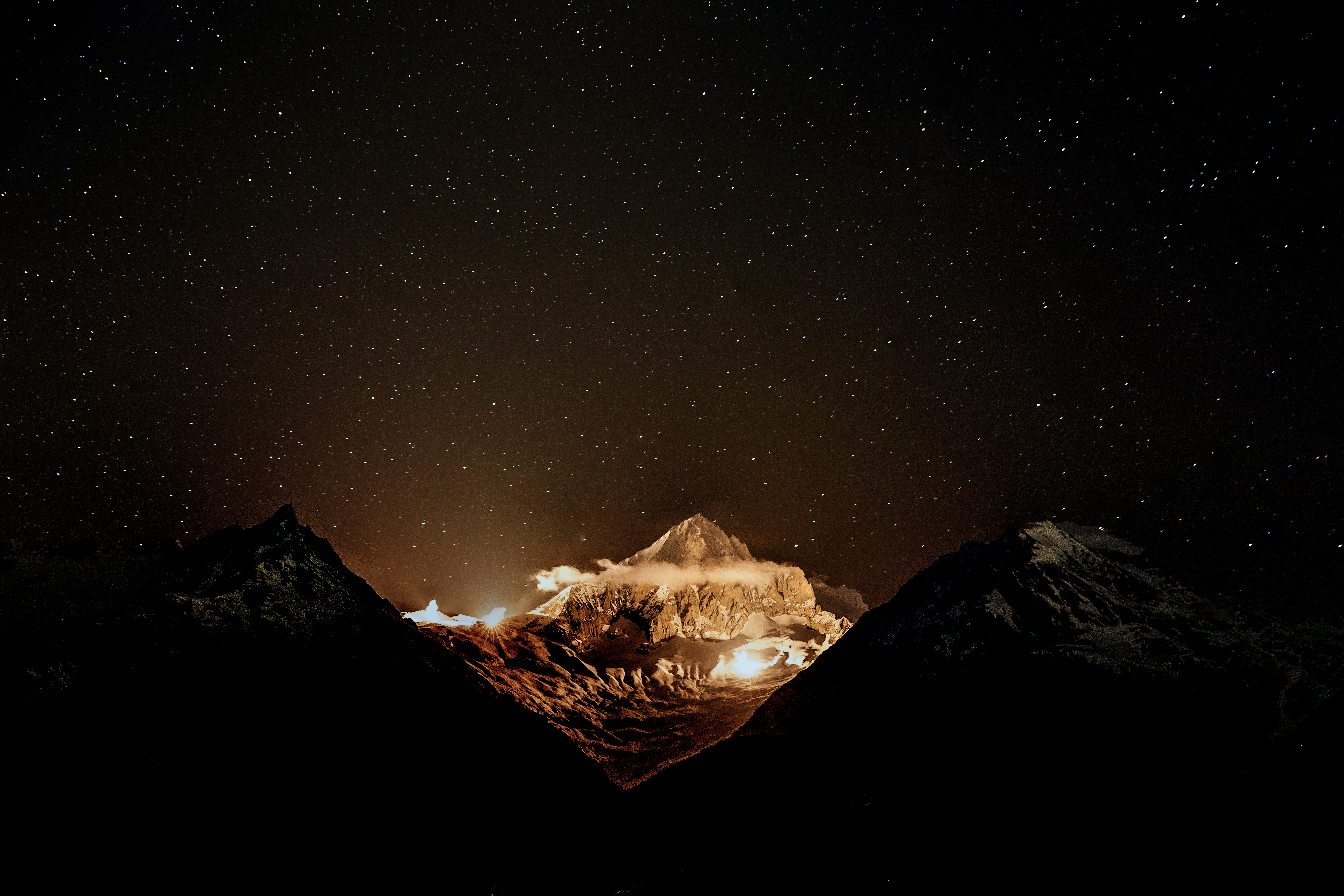 Bietschhorn illuminé — Valais
