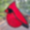 Chubby cardinal ornaments 
