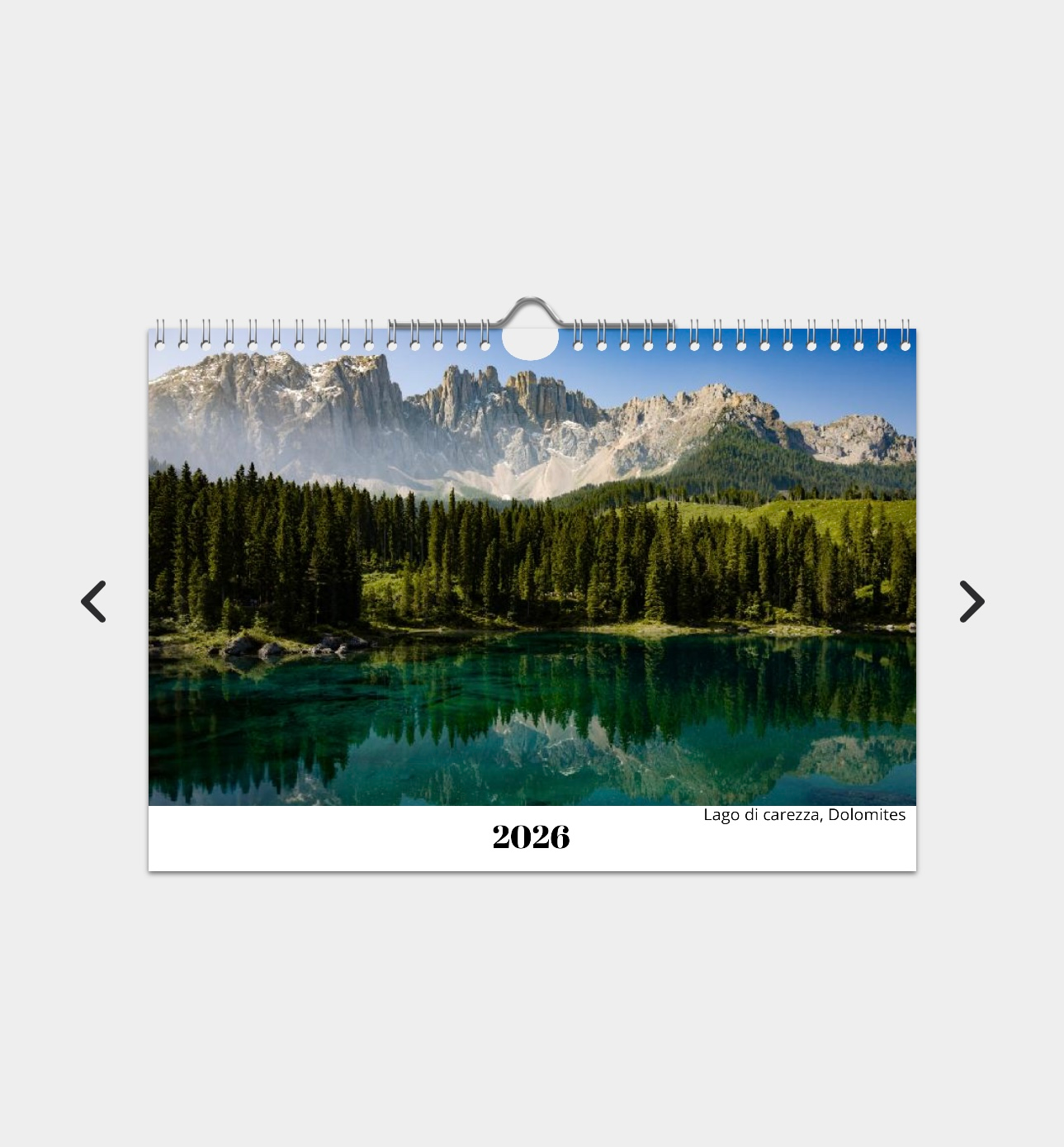 Calendrier paysage 2026 ( format A4 paysage )