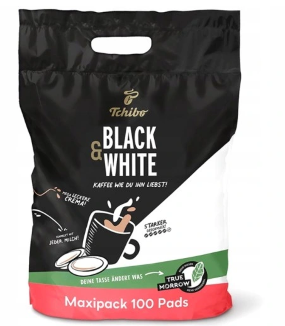 Tchibo Black & White Kawa w Padach / Pads 100 szt. Z Niemiec