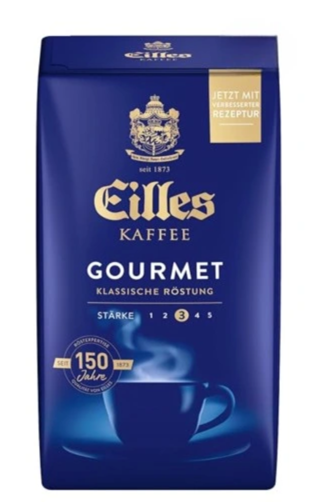 Eilles Kaffee Gourmet Kawa Mielona 500g Import z Niemiec