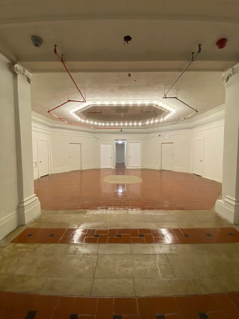 Old theater lobby