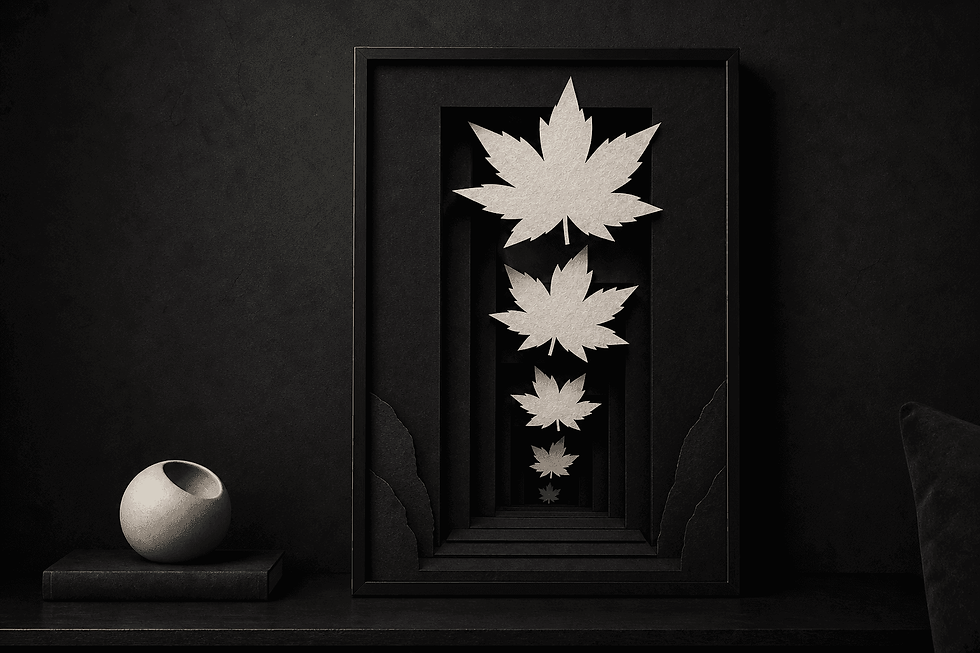 Feuilles d'érable japonaises en décoration murale Japan Style