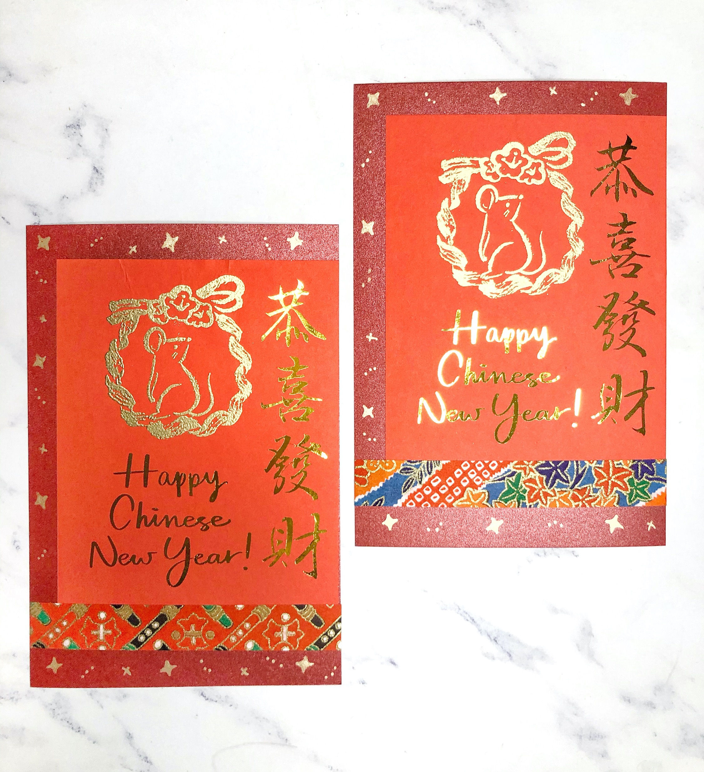 Year of the Rat Card (set of 2)