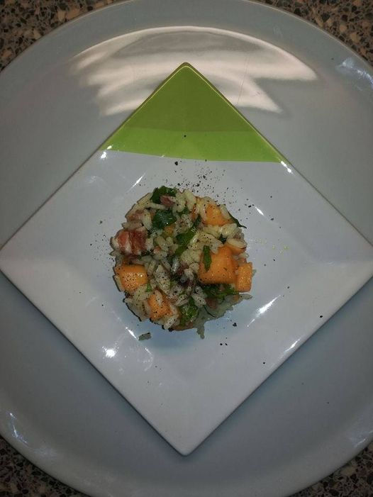 Rivisitazione del "Prosciutto e Melone" in insalata di Riso