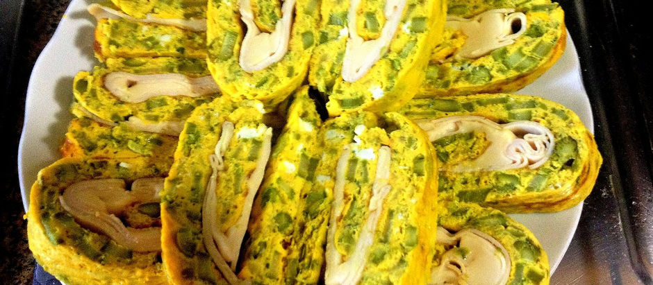 Rotolo di frittata di Asparagi