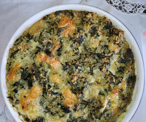 Timballo di Riso con Borragine