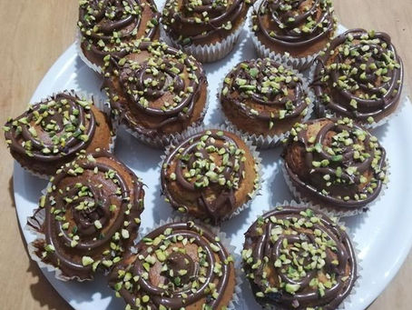 Muffin al Pistacchio con Nutella