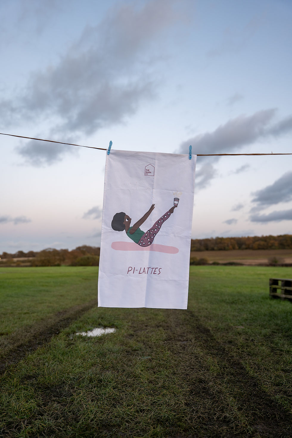 Thumbnail: Pi-Lattes Print Tea Towel