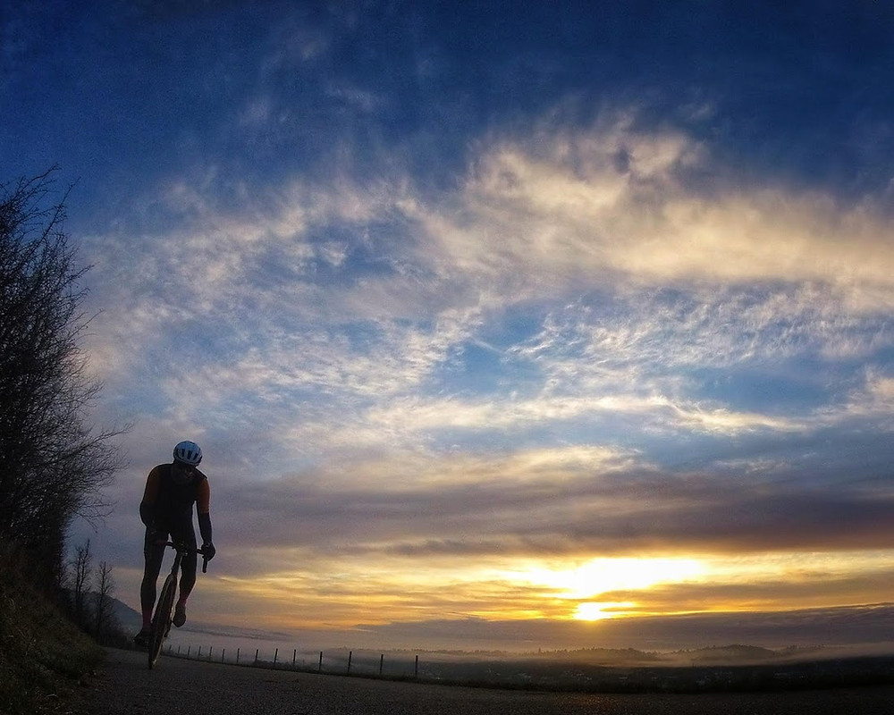 Denbies Cycling Sunrise