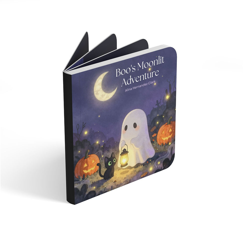 Thumbnail: Board Book — Boo's Moonlit Adventure: Halloween Baby Board Book for Toddlers