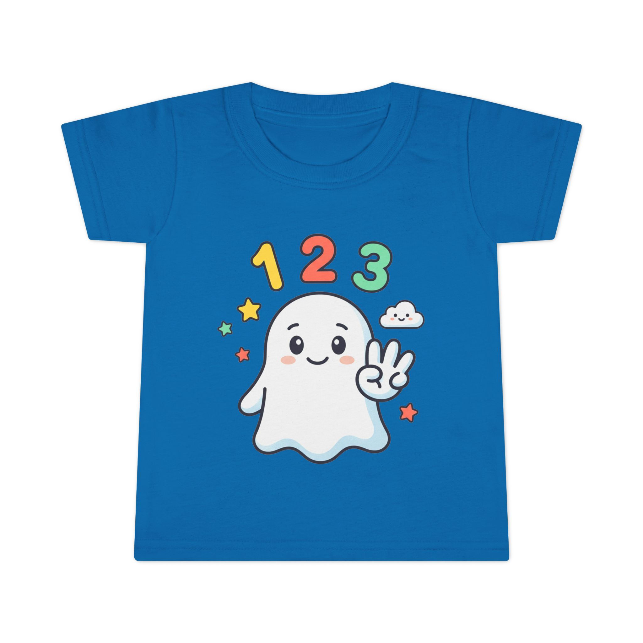 Toddler T-Shirt — Cute 1 2 3 Ghost Counting Tee