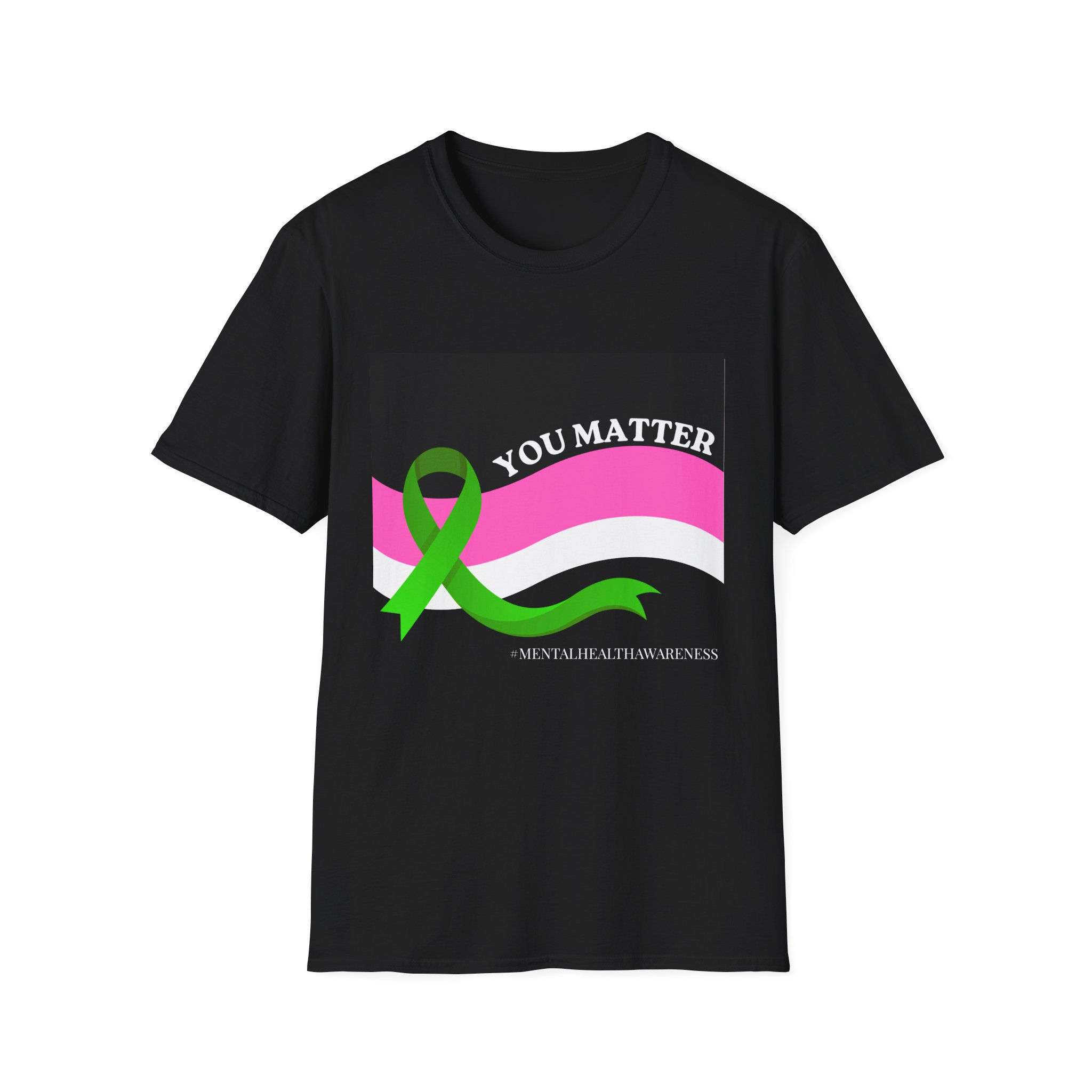 You Matter Awareness T-Shirt — Green Ribbon Hope Design