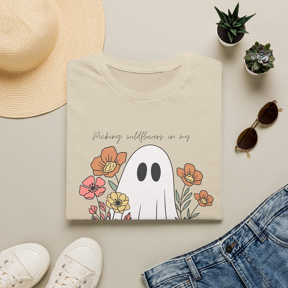 Thumbnail: Floral Ghost T-Shirt — “Picking Wildflowers” Tee