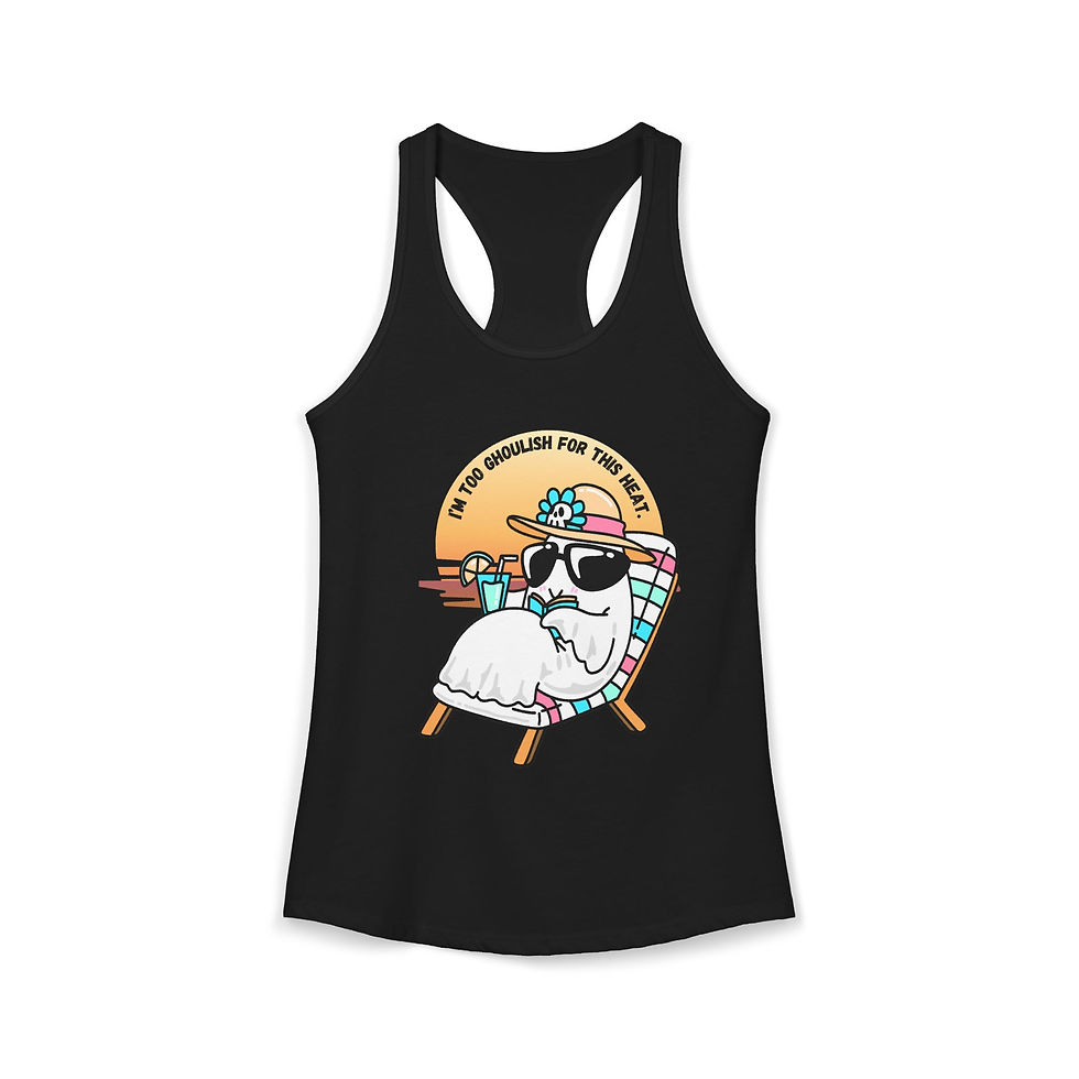 Thumbnail: Women's Ideal Racerback Tank-beach sunset