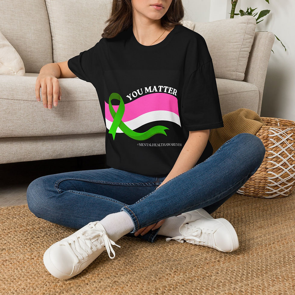 Thumbnail: You Matter Awareness T-Shirt — Green Ribbon Hope Design