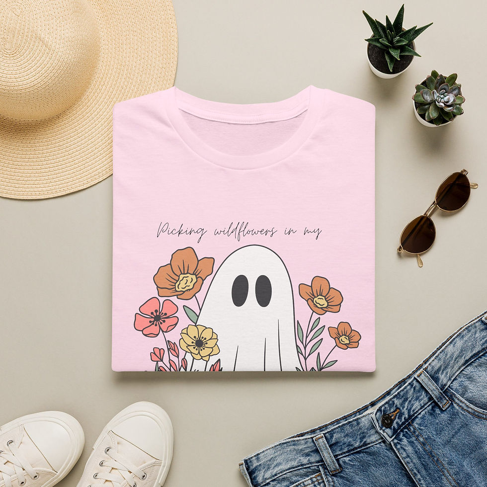 Thumbnail: Floral Ghost T-Shirt — “Picking Wildflowers” Tee