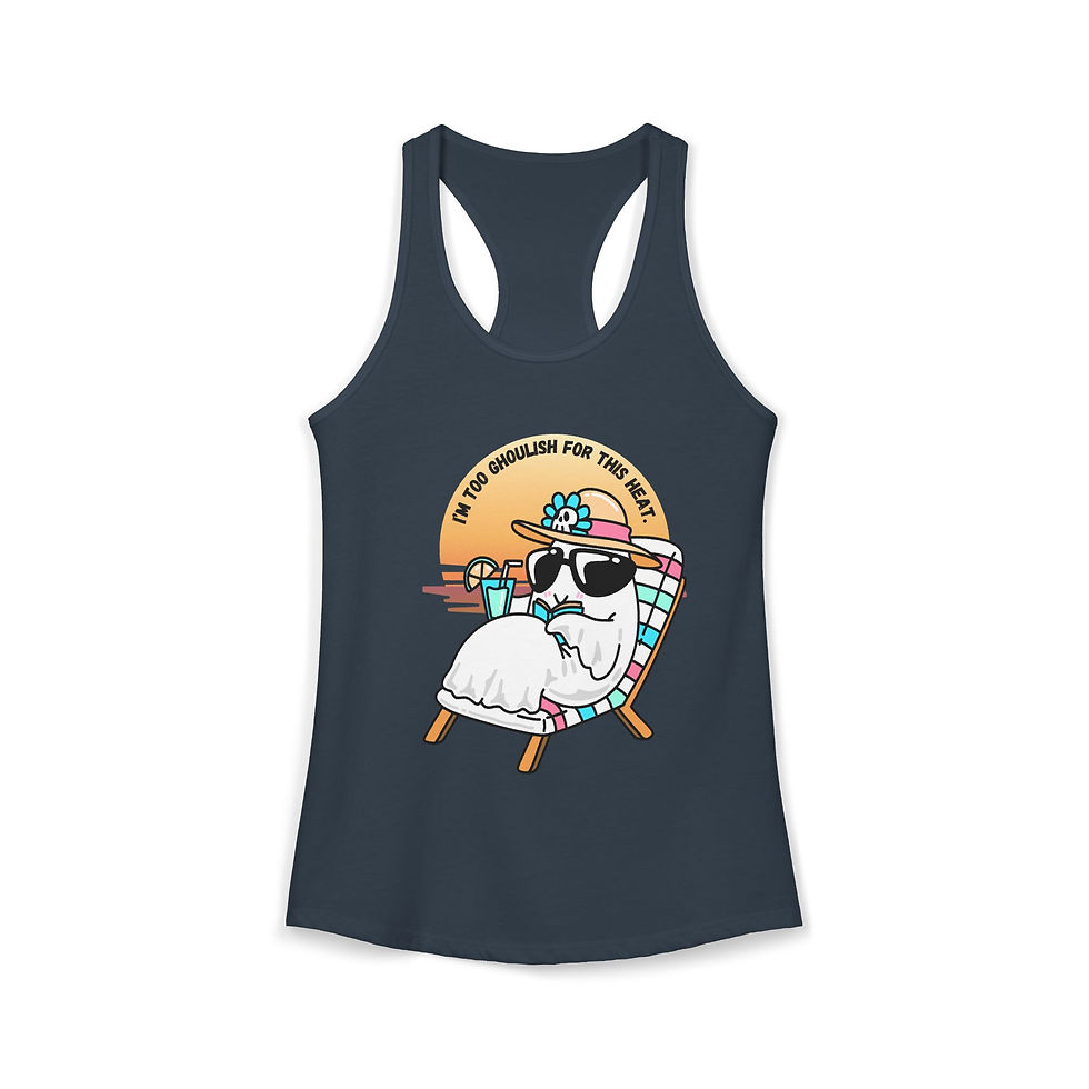 Thumbnail: Women's Ideal Racerback Tank-beach sunset