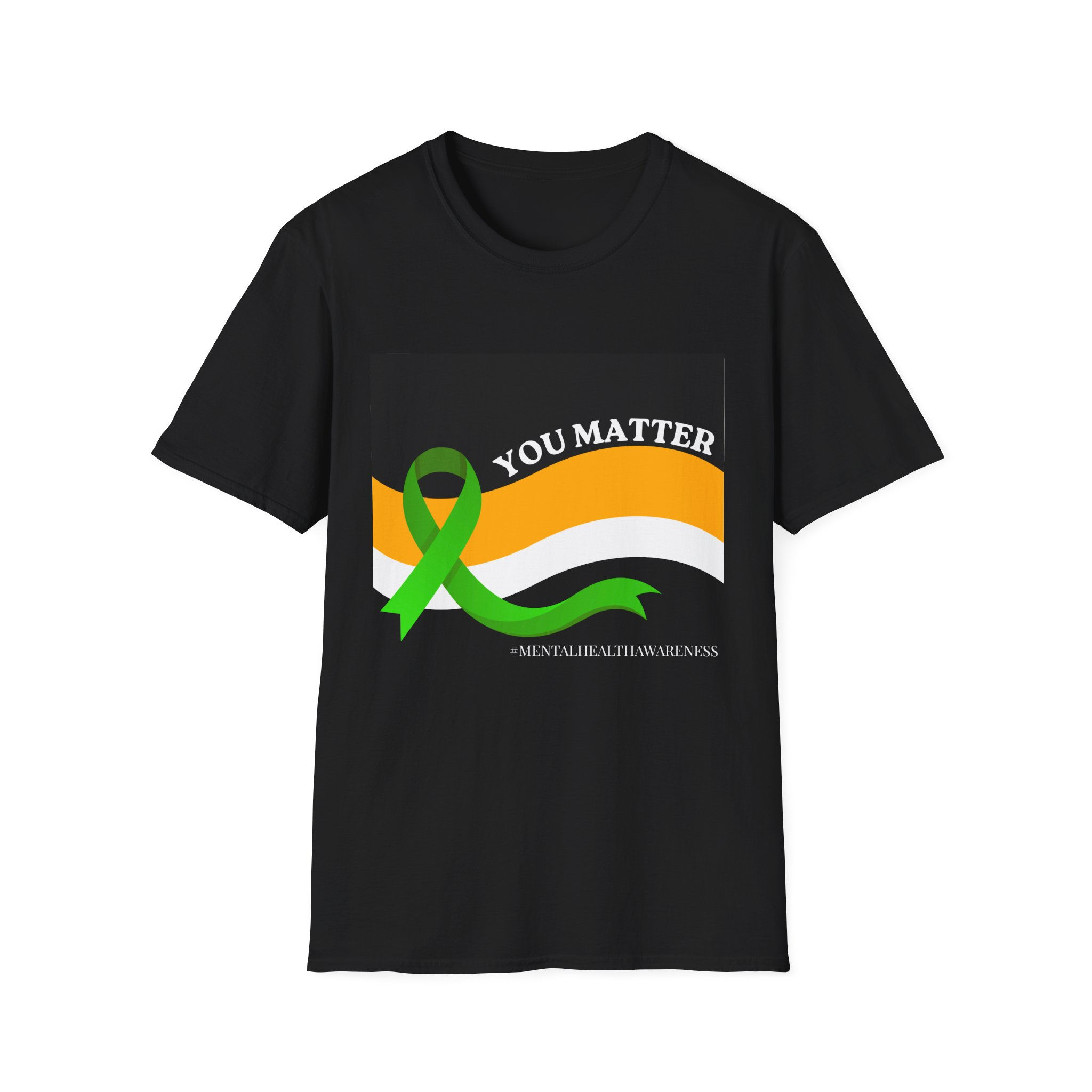 You Matter Awareness T-Shirt — Green Ribbon Mental Health Support Tee
