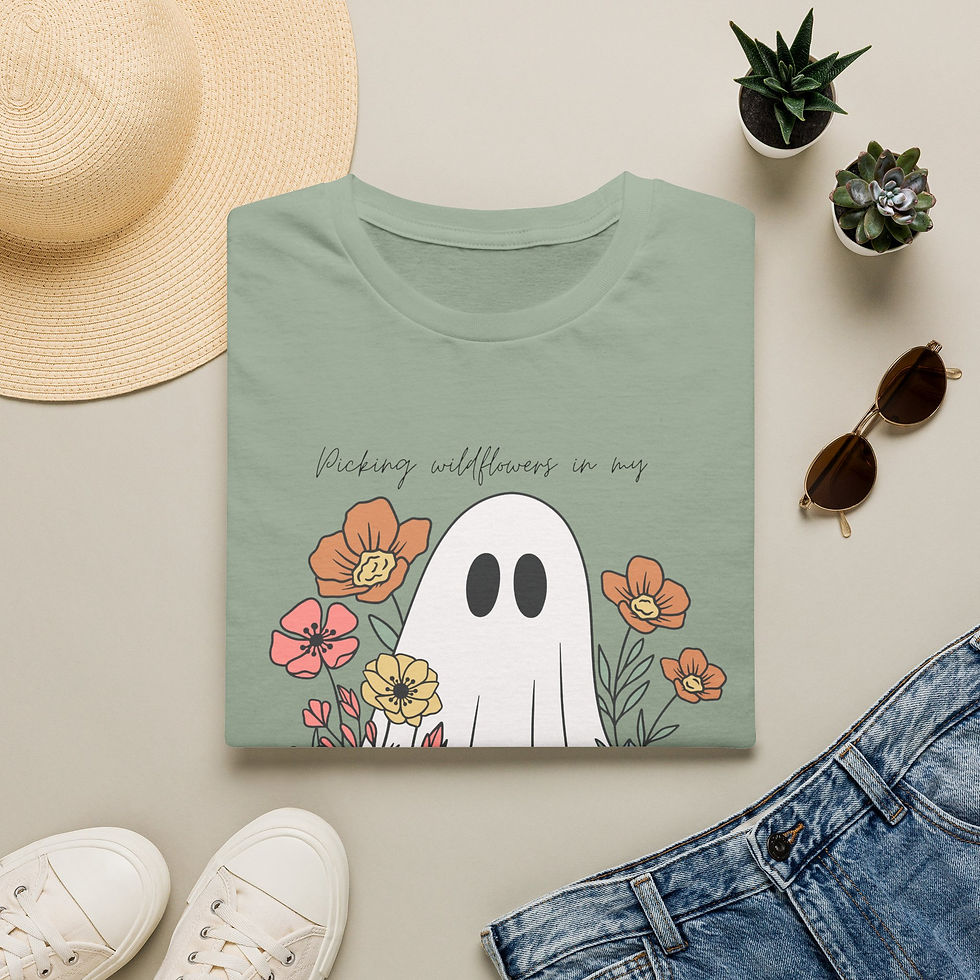 Thumbnail: Floral Ghost T-Shirt — “Picking Wildflowers” Tee