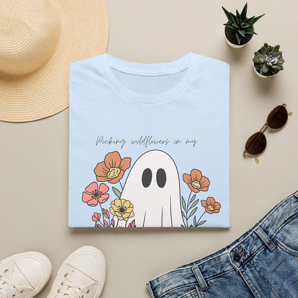 Thumbnail: Floral Ghost T-Shirt — “Picking Wildflowers” Tee