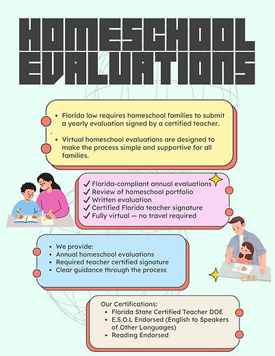 Homeschool Evaluations