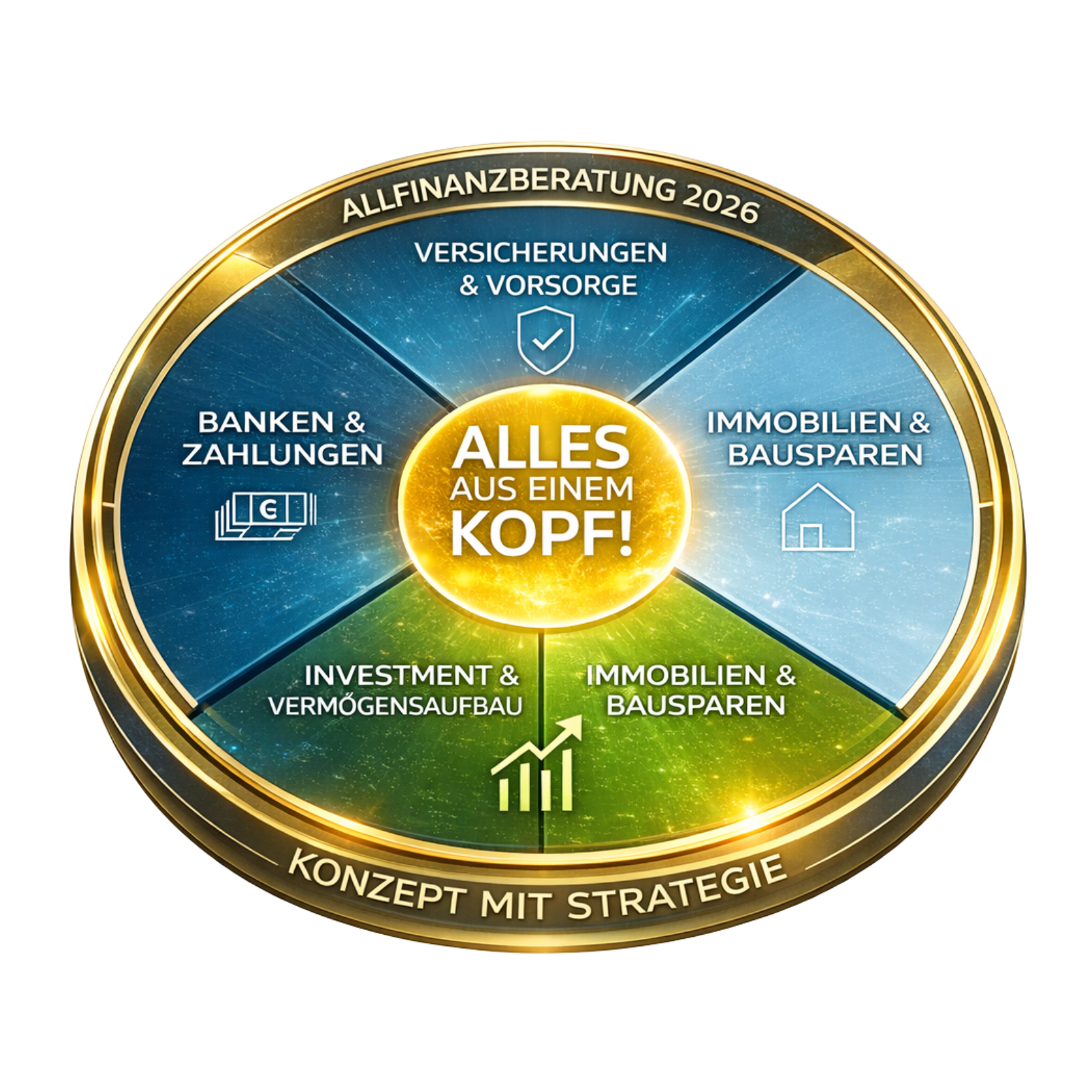 Struktur der Allfinanz-Beratung – Entscheidungsbereiche im Überblick