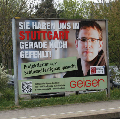 Außenwerbung, Plakat, Geiger Unternehmensgruppe