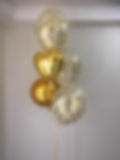 Gold and White Confetti Bunch