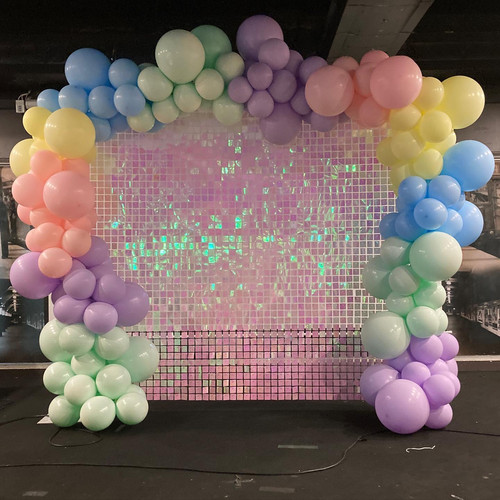 Shimmer Wall & Balloon Garland Brisbane balloonsbrisbane