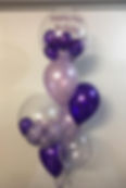 Personalised Purple Balloon Bouquet
