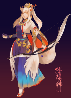 yys white wolf design