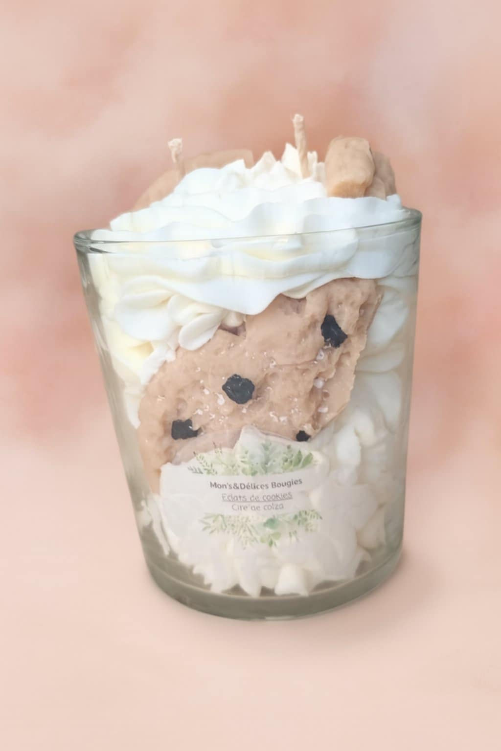 Bougie éclats de cookies
