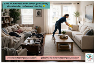 a cleaning lady in madison cleaning home