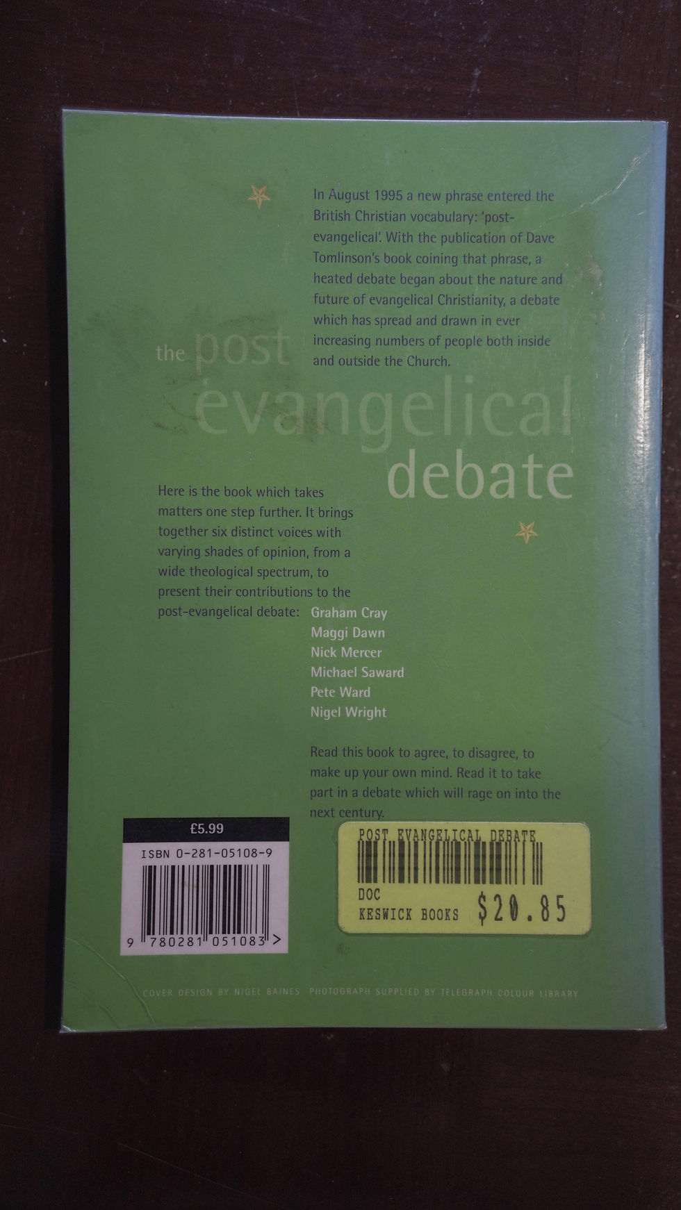 Thumbnail: The Post Evangelical Debate