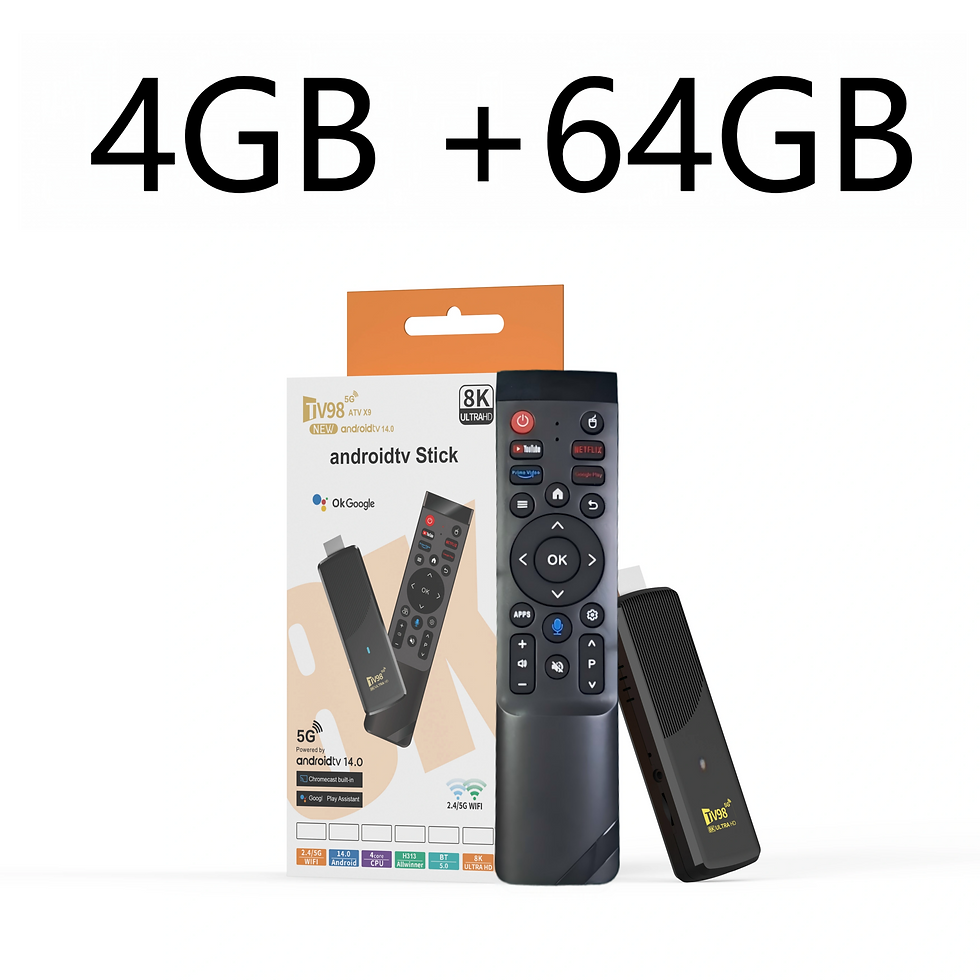 Thumbnail: TV98 ATV X9 Smart TV Stick Android14 Allwinner H313 OTA 8GB 128GB Support 8K 4K 