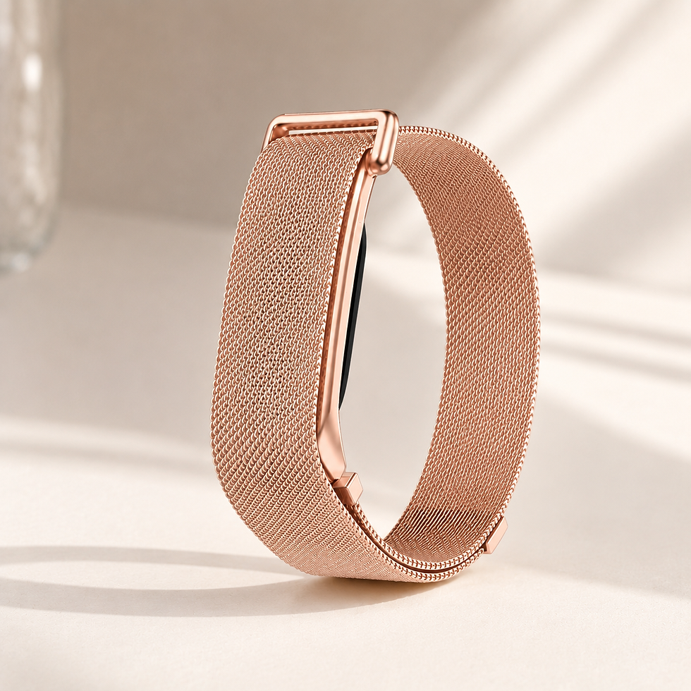 Thumbnail: For Google Fitbit Air Metal Loop Magnetic Strap Stainless Steel Mesh Replacement