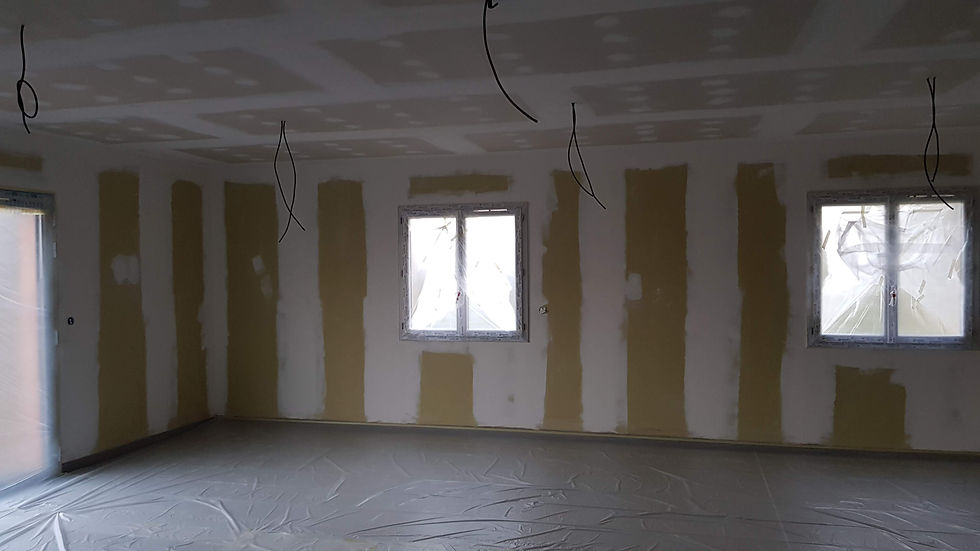 CHANTIER DE PEINTURE LARAGNE CENTRE ATHENA RENOV PEINTURE GYMNASE AVANT