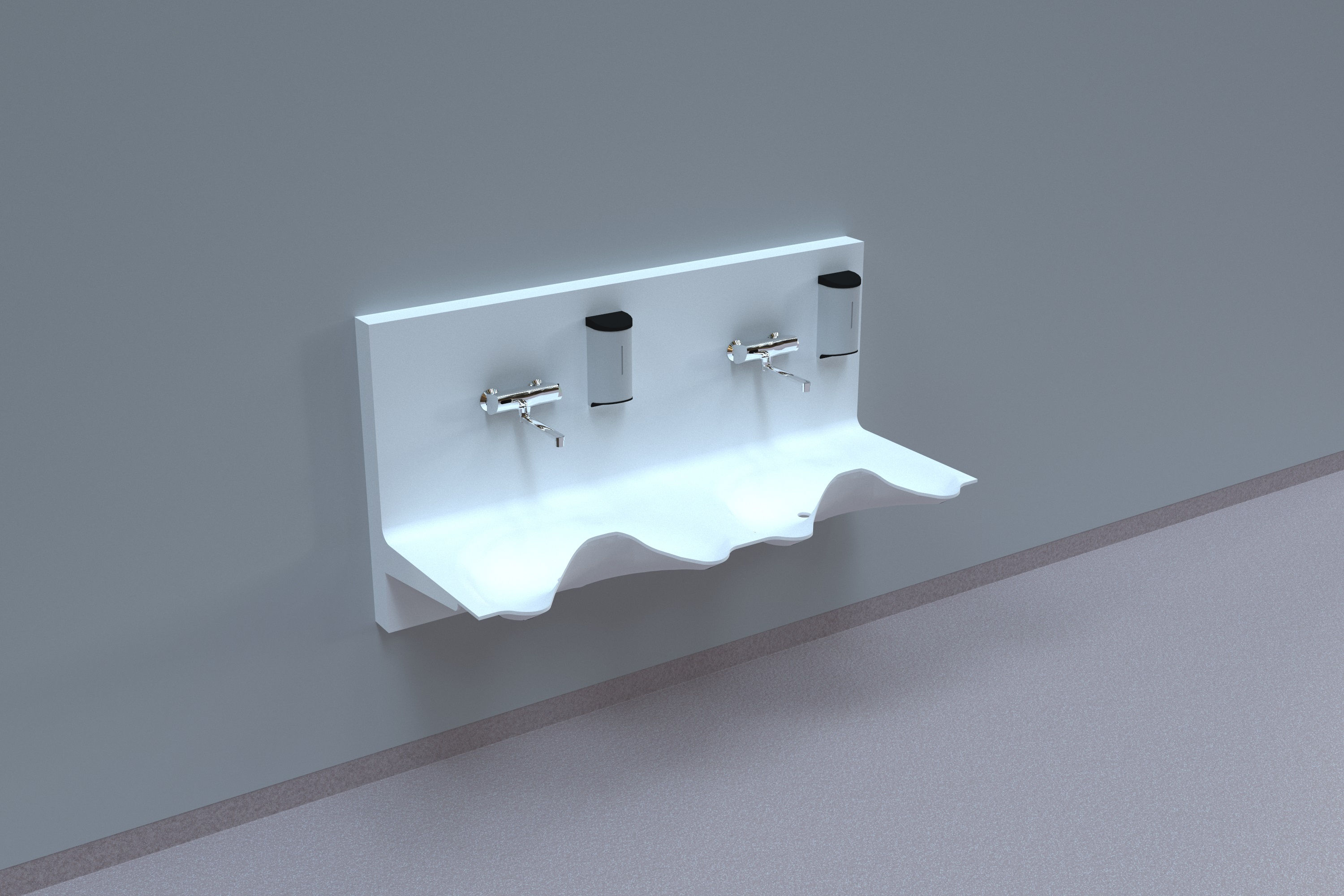 Ag+ 2 Surgery Sinks (Back Panel)