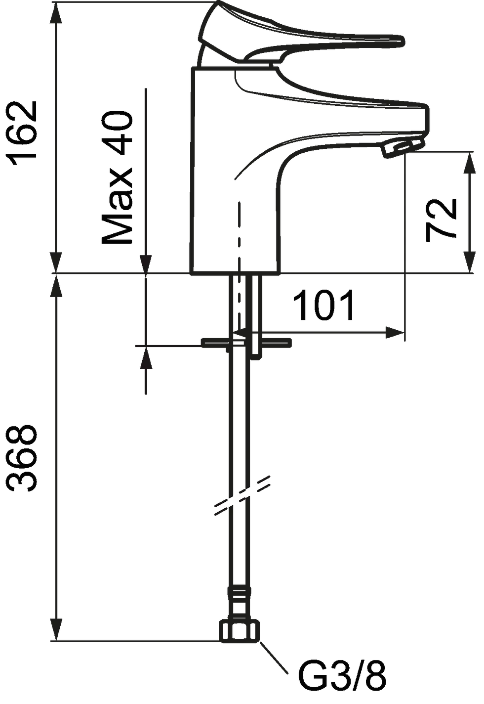 9000XE Lead Free Healthcare Basin Tap