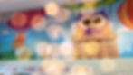 Owl graphics on wall inside What A Hoot Nursery