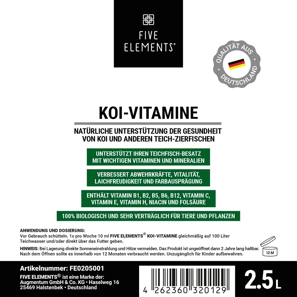 Miniaturbild: KOI-VITAMINE | 2,5 L | FLÜSSIG | FIVE ELEMENTS