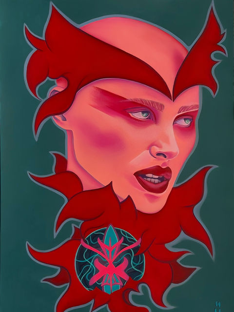 Acryl auf Papier Kunstwerk