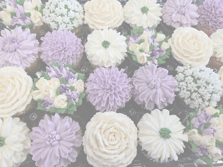 floral custom cupcakes