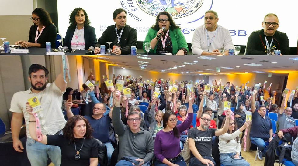Plenária final do 36º CNFBB: trabalhadores definem eixos de luta em defesa do BB, da Cassi e da Previ