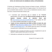 EDITAL DE CONVOCAÇÃO DE ASSEMBLEIA GERAL EXTRAORDINÁRIA